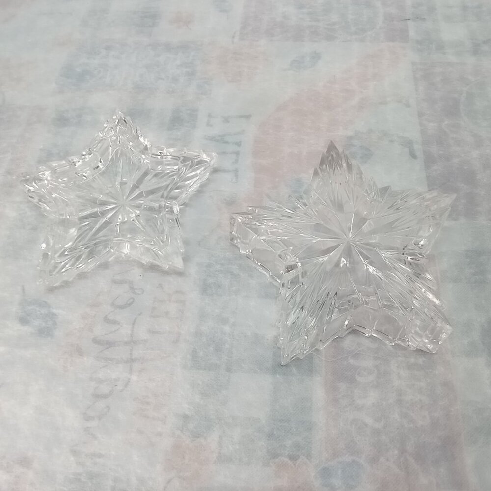 Vintage Glass Star Dish – Crystal Clear Trinket Tray - Picture 5 of 5